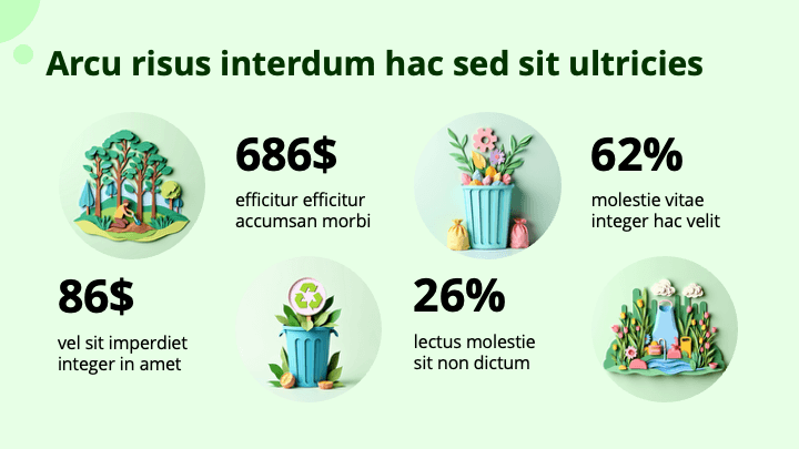 Paper Collage Green Eco slide 4